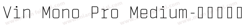 Vin Mono Pro Medium字体转换